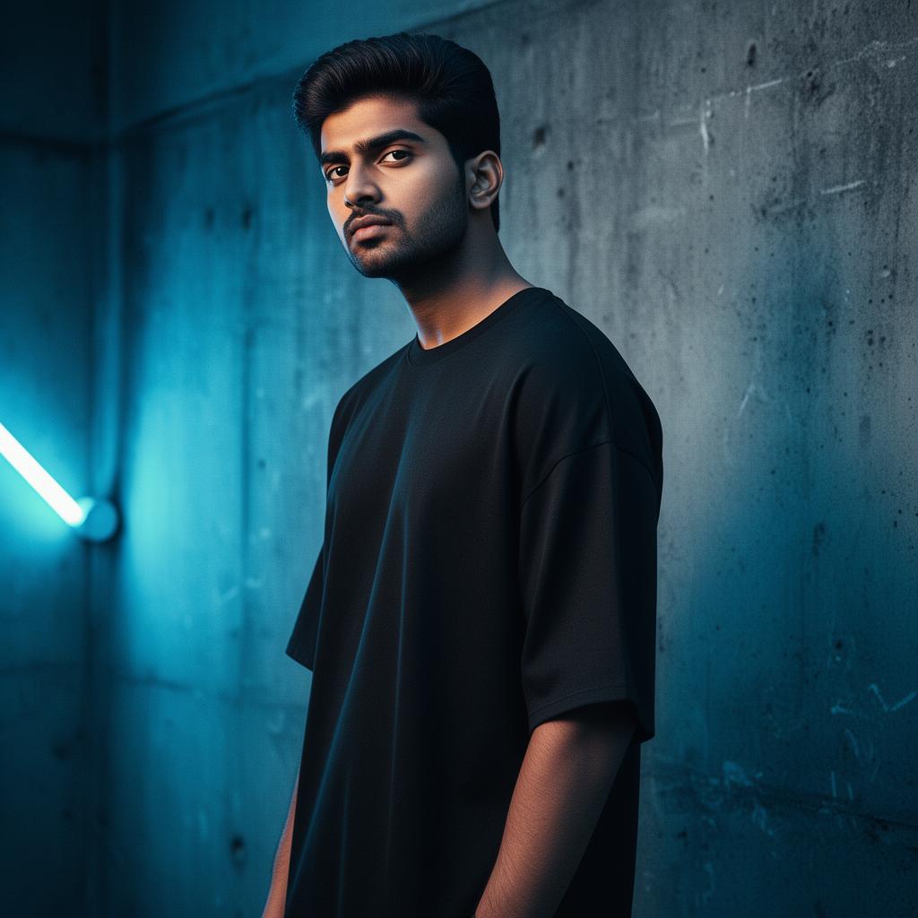 Wobblins black tee editorial look